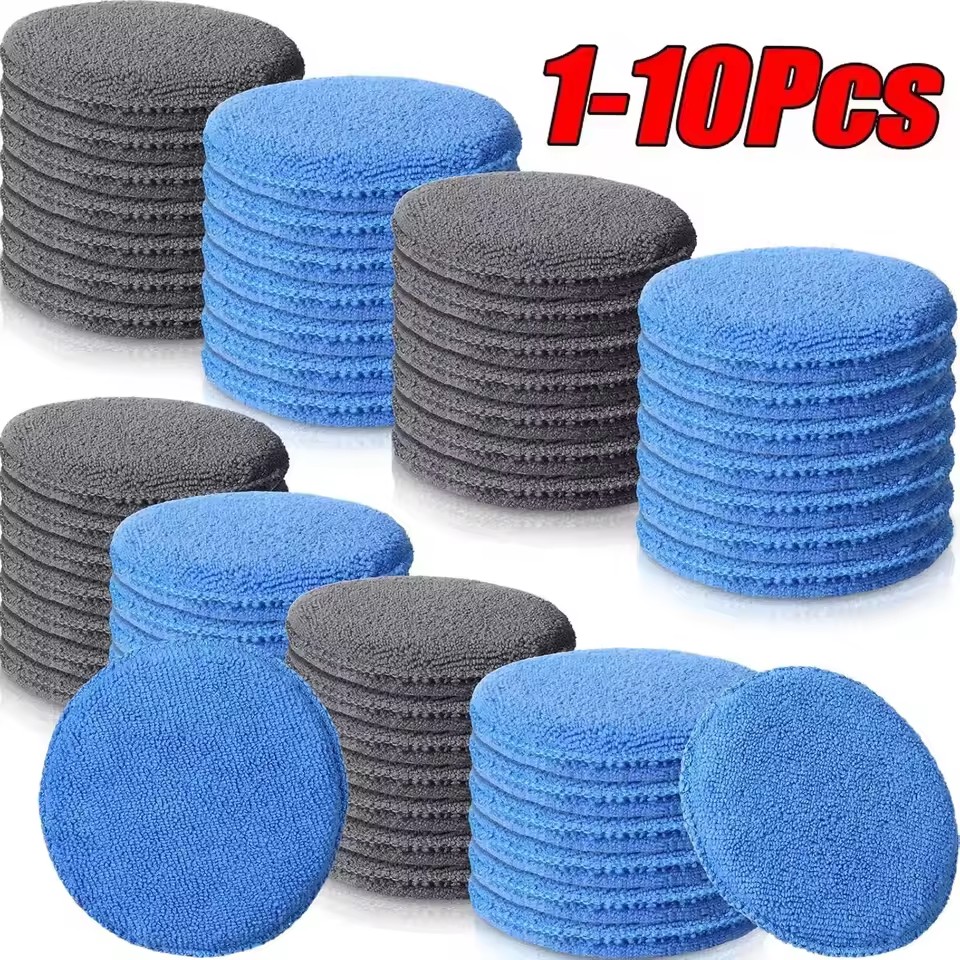 Wax Applicator Pad - 10/1 Piezas Guantes Aplicadores de Cera